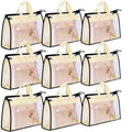9 Pack Dust Bags for Purses and Handbags,Purse Storage Organizer for Closet,Handbag Dust Bags,Clear Handbag Storage Organizer,Purse Cover Hanging Closet Organizer with Zipper,Handles & Hooks