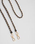 Strap Gold Chain Black Weave