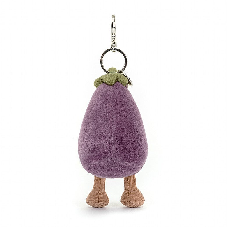 Jellycat Vivacious Aubergine Bag Charm 12cm
