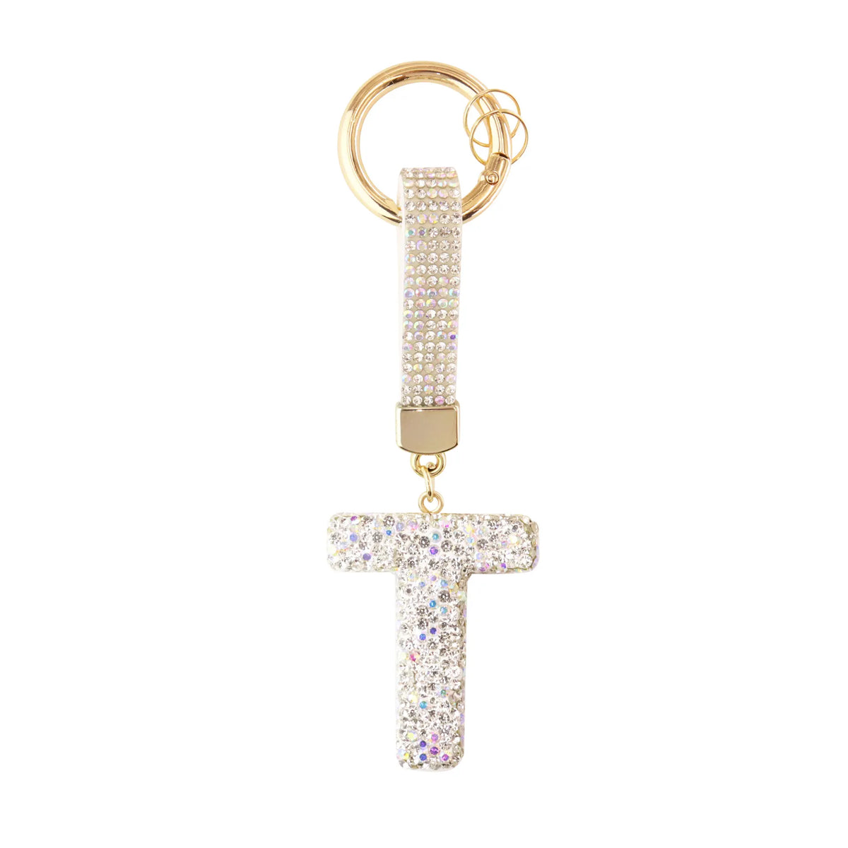 Sparkle Initial – Bag Charm (Silver)