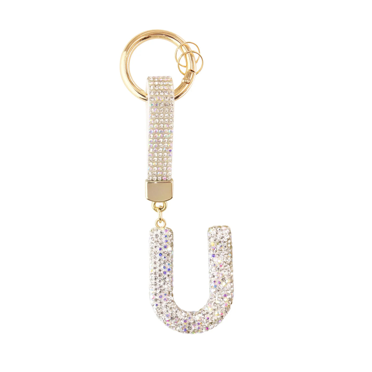 Sparkle Initial – Bag Charm (Silver)